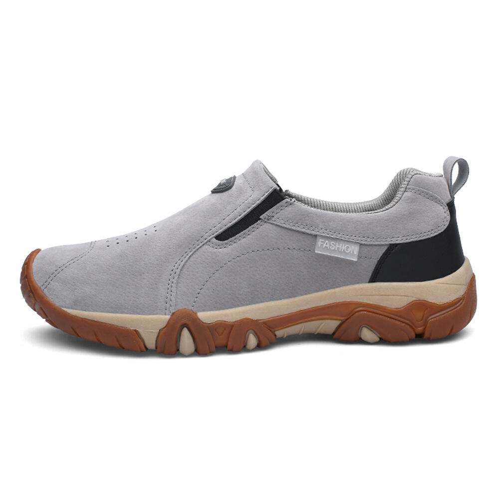 🔥Last Day Promotion 69% OFF 🎁Men's Outdoor Comfy Walking Slip-On Shoes Shoes, Comfortable Hiking Leather Sneakers