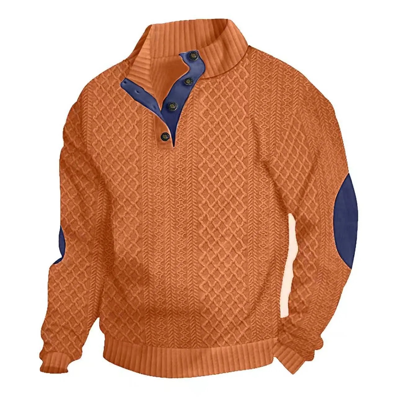 Elovard® Men's Outdoor Casual Stand-Collar Zip Sweatshirt — Comfortable All-Day Layer