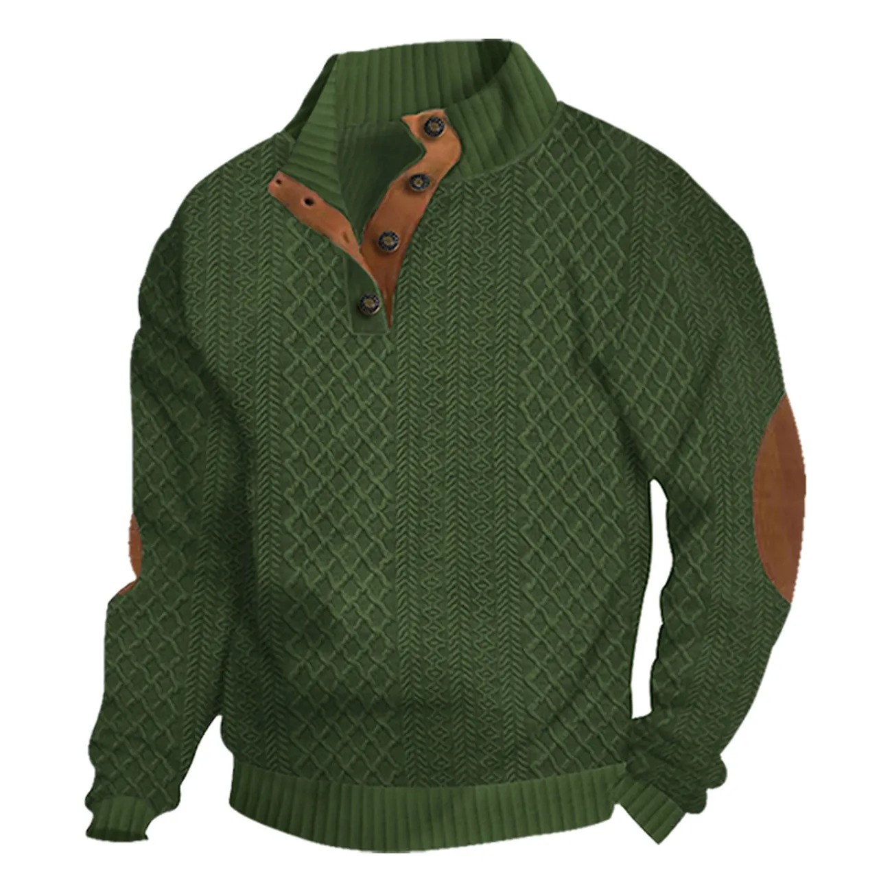 Elovard® Men's Outdoor Casual Stand-Collar Zip Sweatshirt — Comfortable All-Day Layer