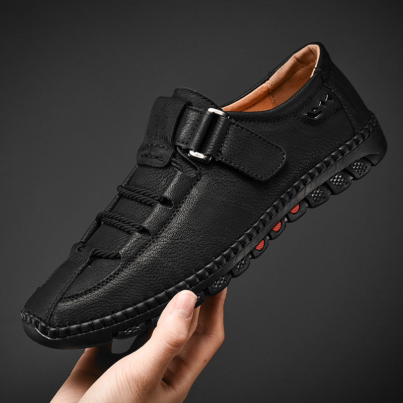 Men's Orthopedic Support Leather Shoes | "The No-Bend Shoe" | Wide Toe