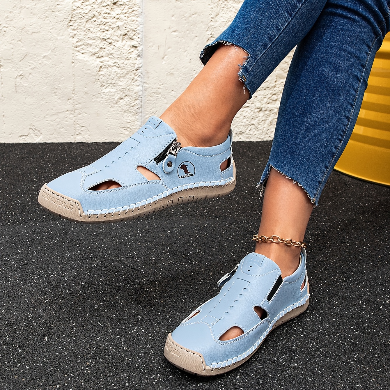 ⏰Limited Time 60% OFF - Premium Cowhide Slip-On Driving Shoes with Side Zipper