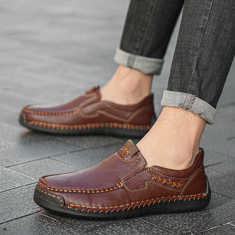🔥 Last Day 60% OFF ⏱️ New Arrival Promotion ⏱️ Men's ComfortStep Genuine Calfskin Leather Slip-On Loafers