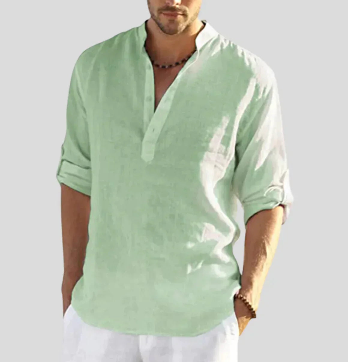 Mattia™ - Camicia da Uomo in Lino