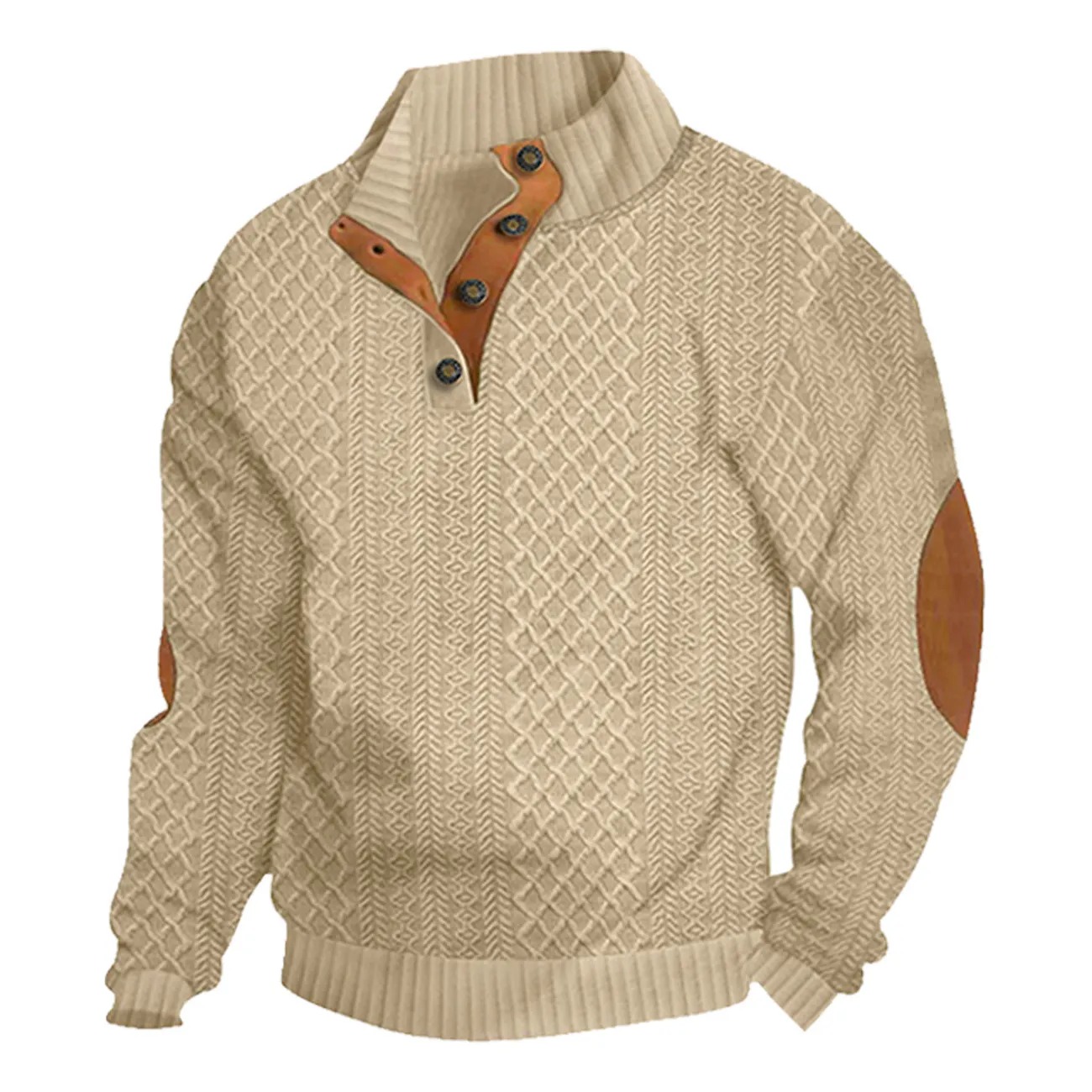 Elovard® Men's Outdoor Casual Stand-Collar Zip Sweatshirt — Comfortable All-Day Layer