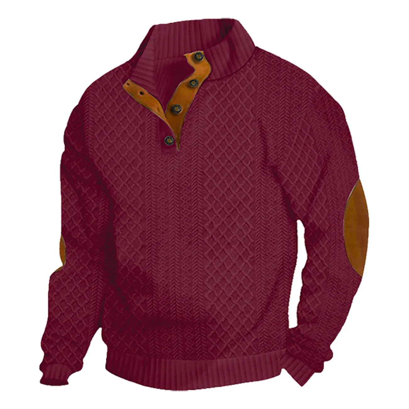 Elovard® Men's Outdoor Casual Stand-Collar Zip Sweatshirt — Comfortable All-Day Layer