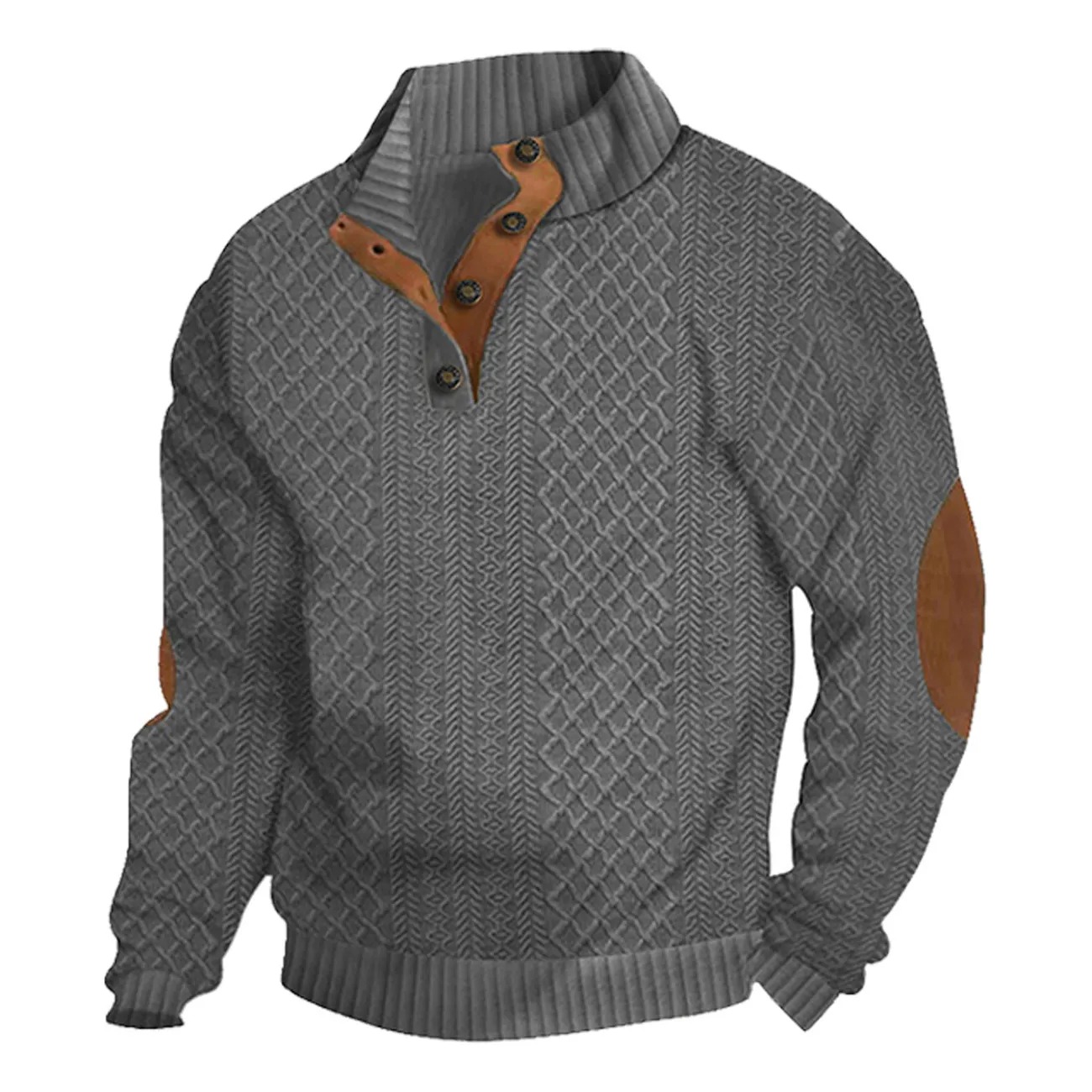 Elovard® Men's Outdoor Casual Stand-Collar Zip Sweatshirt — Comfortable All-Day Layer