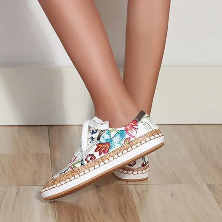 Last Day Promotion 50% OFF - Orthopedic Flower Women's Shoes