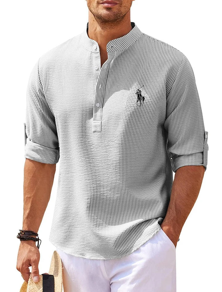 Comfort Style – Camicia Henley da Uomo Elegante
