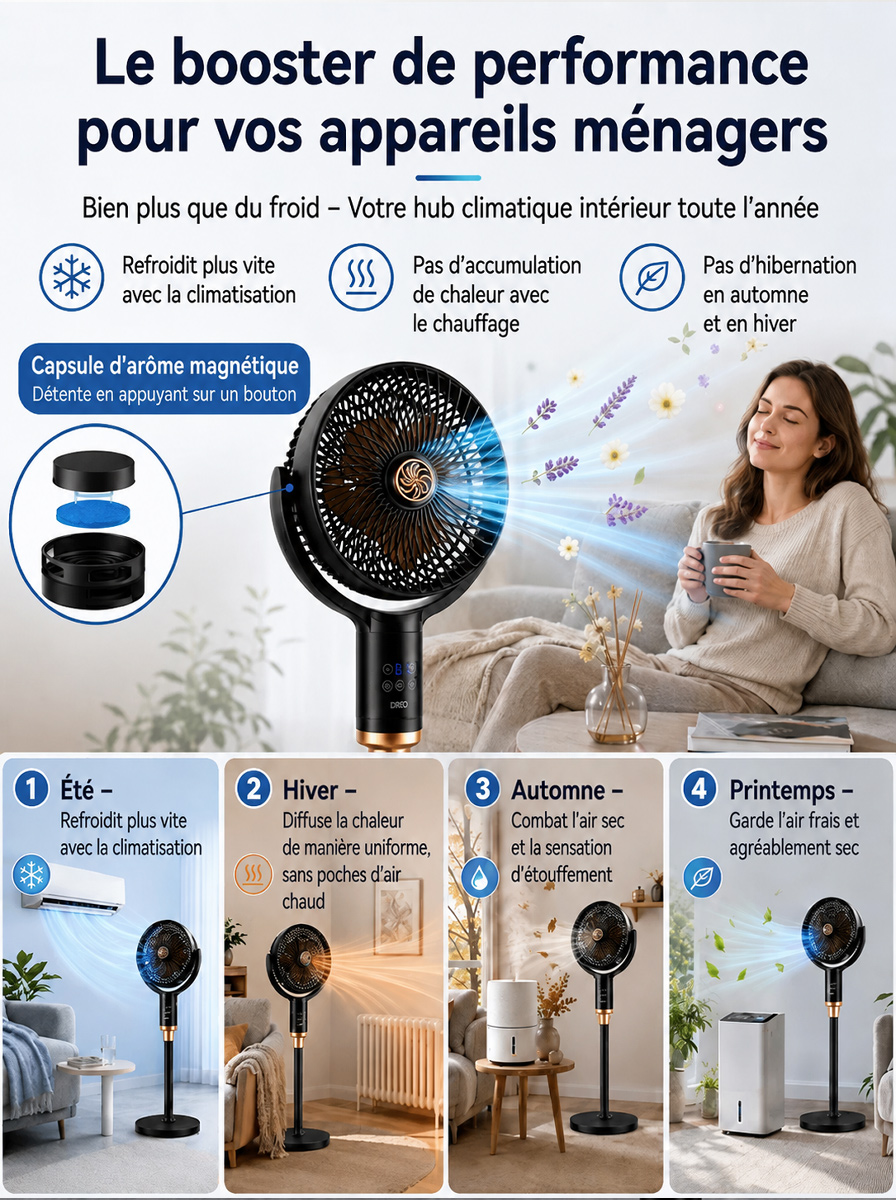 【Ventilateur circulaire 3D à ions négatifs】🚨Commande annulée ! L'usine liquide tout en urgence, vendu à perte sous le prix de revient.