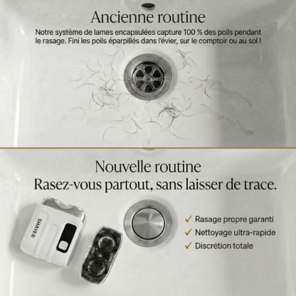 【Ingénierie de précision allemande – Un best-seller en Europe et aux États-Unis】Rasoir portable à double tête de nouvelle génération