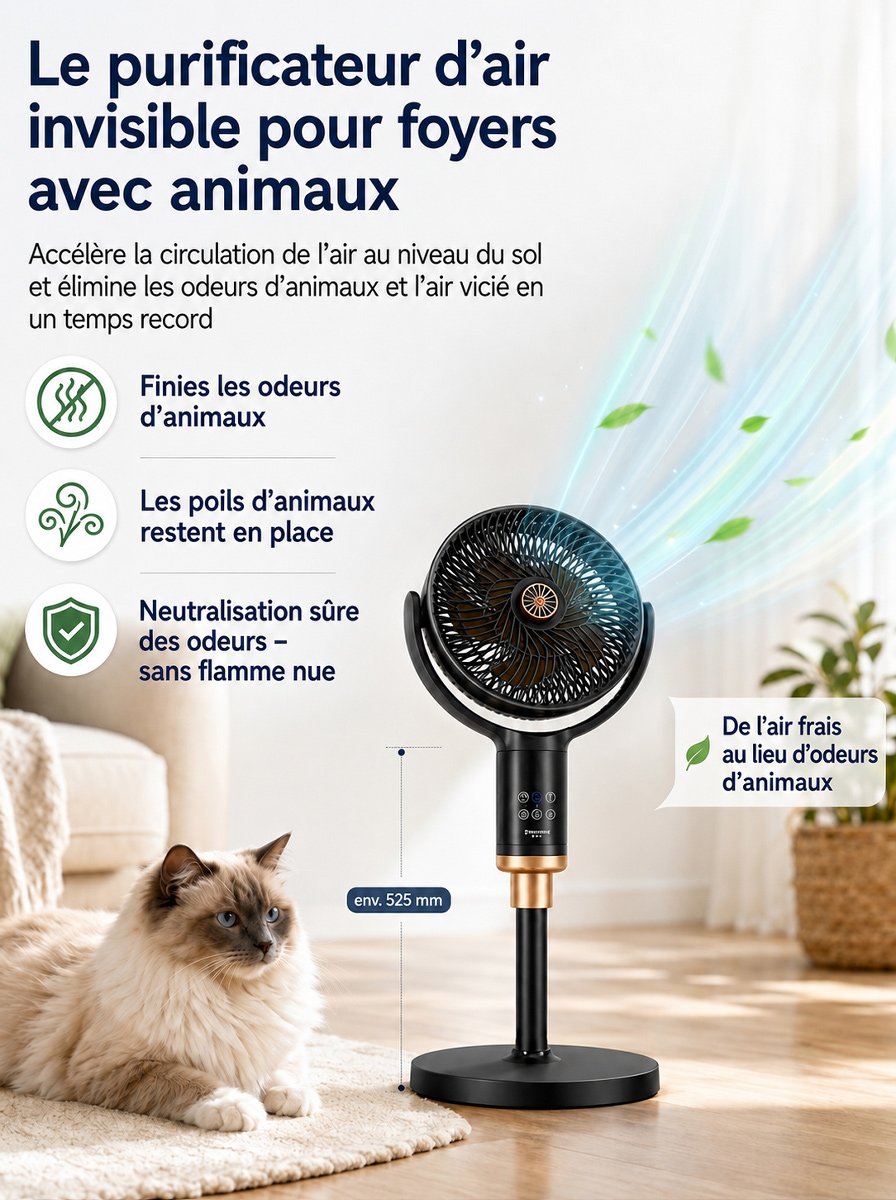 【Ventilateur circulaire 3D à ions négatifs】🚨Commande annulée ! L'usine liquide tout en urgence, vendu à perte sous le prix de revient.
