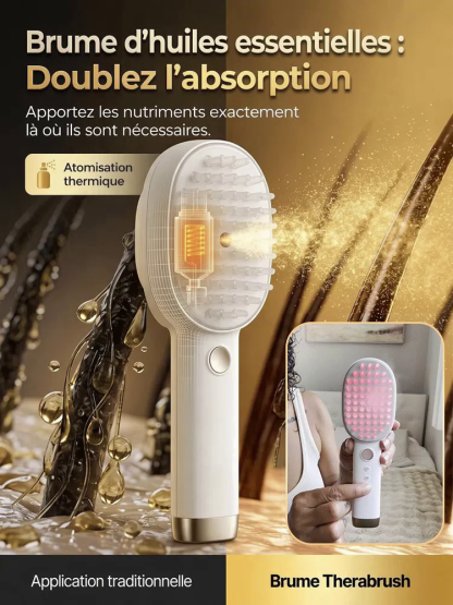 【Le Secret Capillaire des Stars d'Hollywood】La première brosse 5-en-1 qui lisse, répare et stoppe la chute des cheveux.