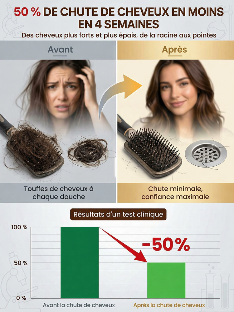 【Le Secret Capillaire des Stars d'Hollywood】La première brosse 5-en-1 qui lisse, répare et stoppe la chute des cheveux.