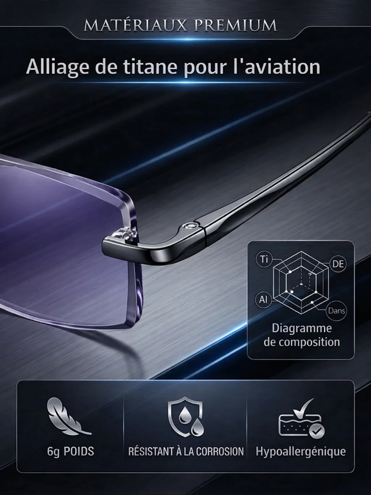 【Pas d'examen de vue requis】Lunettes Intelligentes Autofocus Hôpital 🏥 | Mise au point 0.01s⚡ | S'adapte Automatiquement à Votre Vue | dioptrie ajustable de -10D à +10D🧬 | verres polarisés photochromiques👓