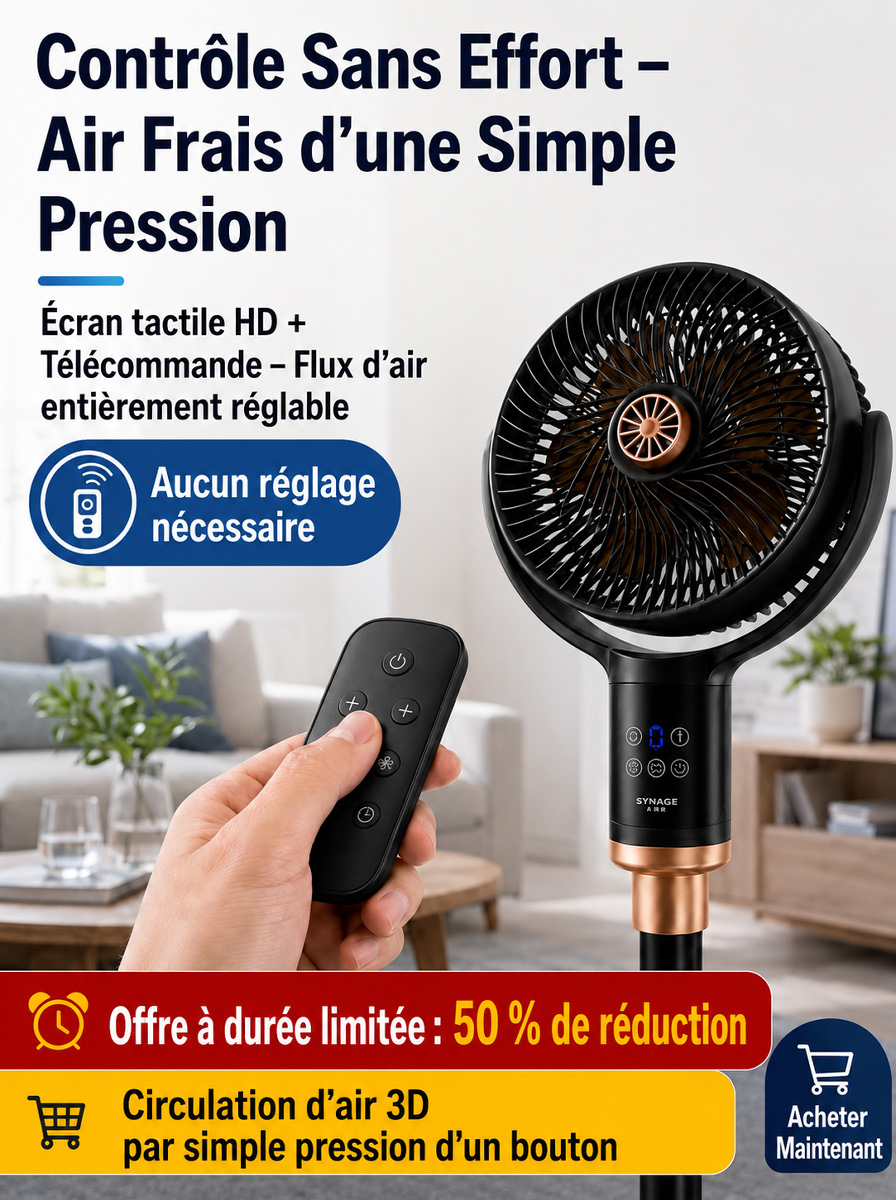 【Ventilateur circulaire 3D à ions négatifs】🚨Commande annulée ! L'usine liquide tout en urgence, vendu à perte sous le prix de revient.