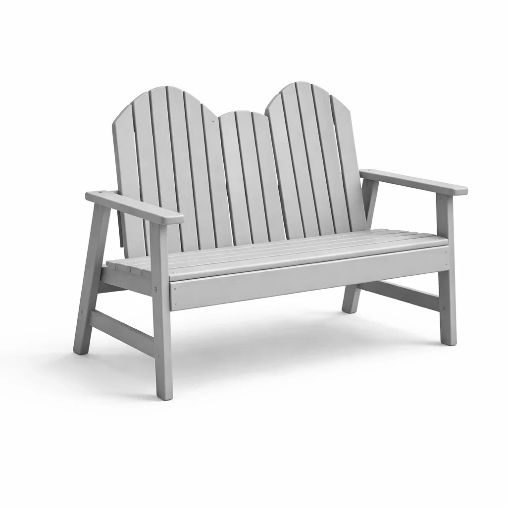 Panchina in legno di pino grigio-cozyvibezzz