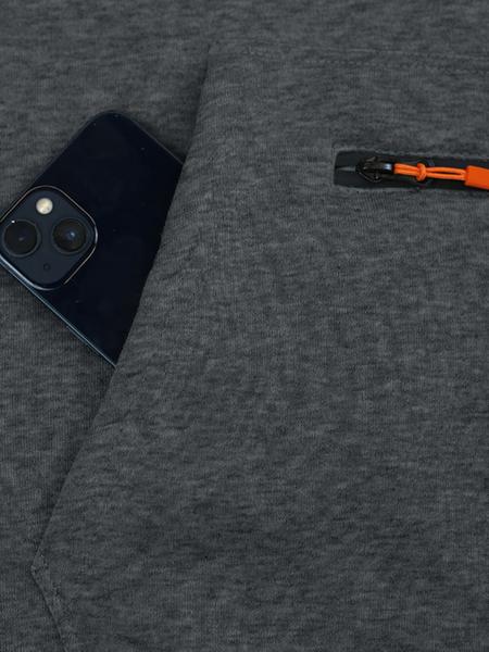 Men's Winter Heavyweight Fleece Lined Casual Set, Loose Fit Sporty Multi-Pocket Workwear Suit, Warm & Comfortable Outerwear