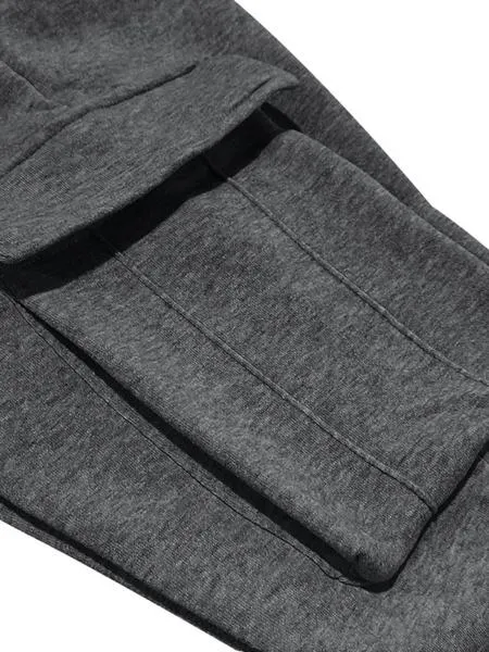 Men's Winter Heavyweight Fleece Lined Casual Set, Loose Fit Sporty Multi-Pocket Workwear Suit, Warm & Comfortable Outerwear Men's Winter Heavyweight Fleece Lined Casual Set, Loose Fit Sporty Multi-Pocket Workwear Suit, Warm & Comfortable Outerwear