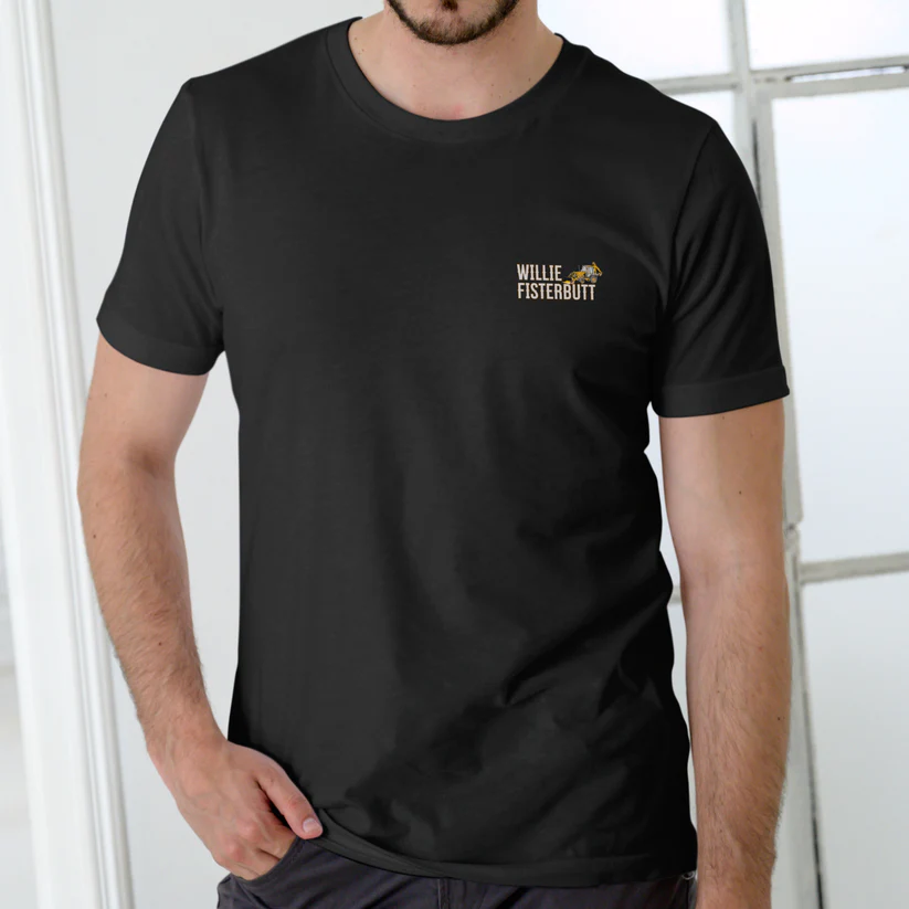 WILLIE FISTERBUTT BACKHOE SERVICE AND REPAIR – Funny Name Unisex Cotton T-Shirt