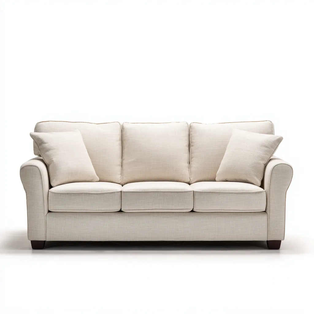 3 Sitzer Sofas-Stoff-Holz-208x92x86 cm-Beige-Klassisch Modern-Nestgetbase