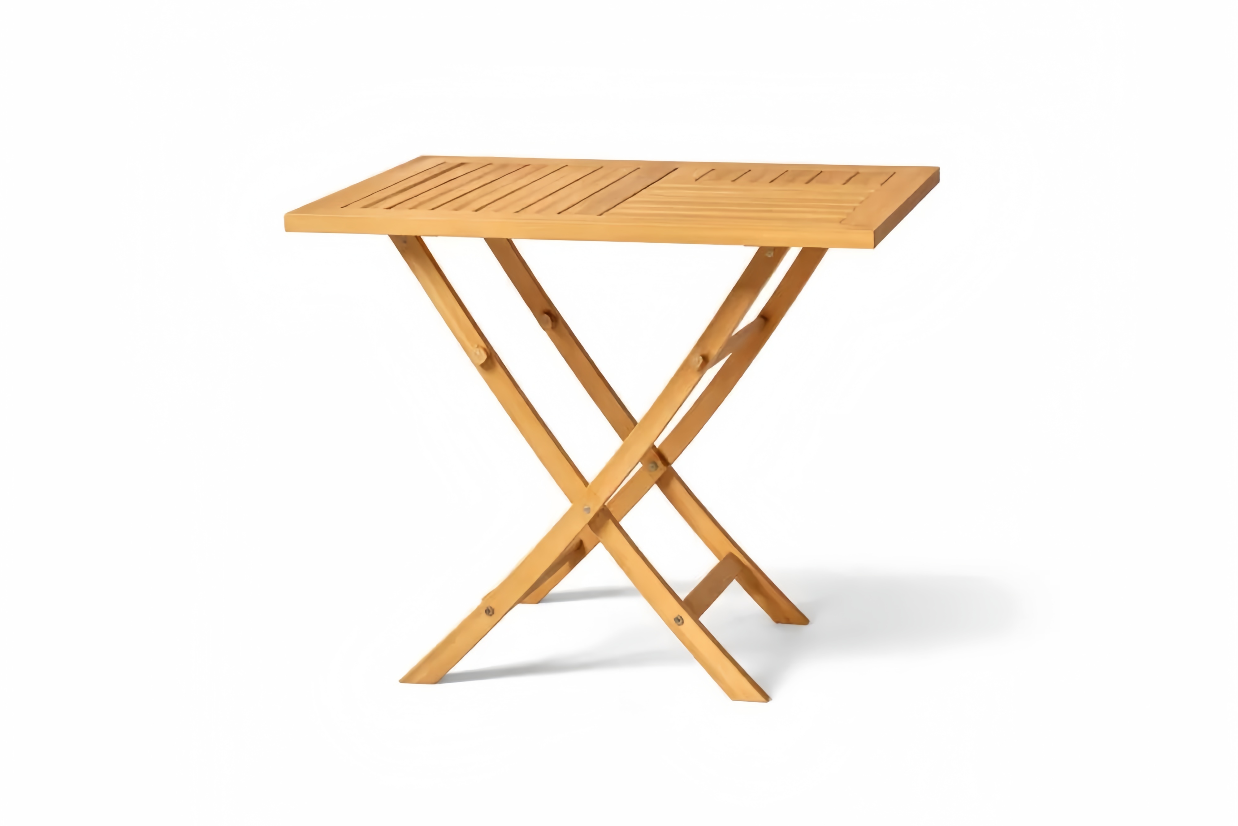 Tavolo Pieghevole in Legno di Bambù 70x45x75 cm