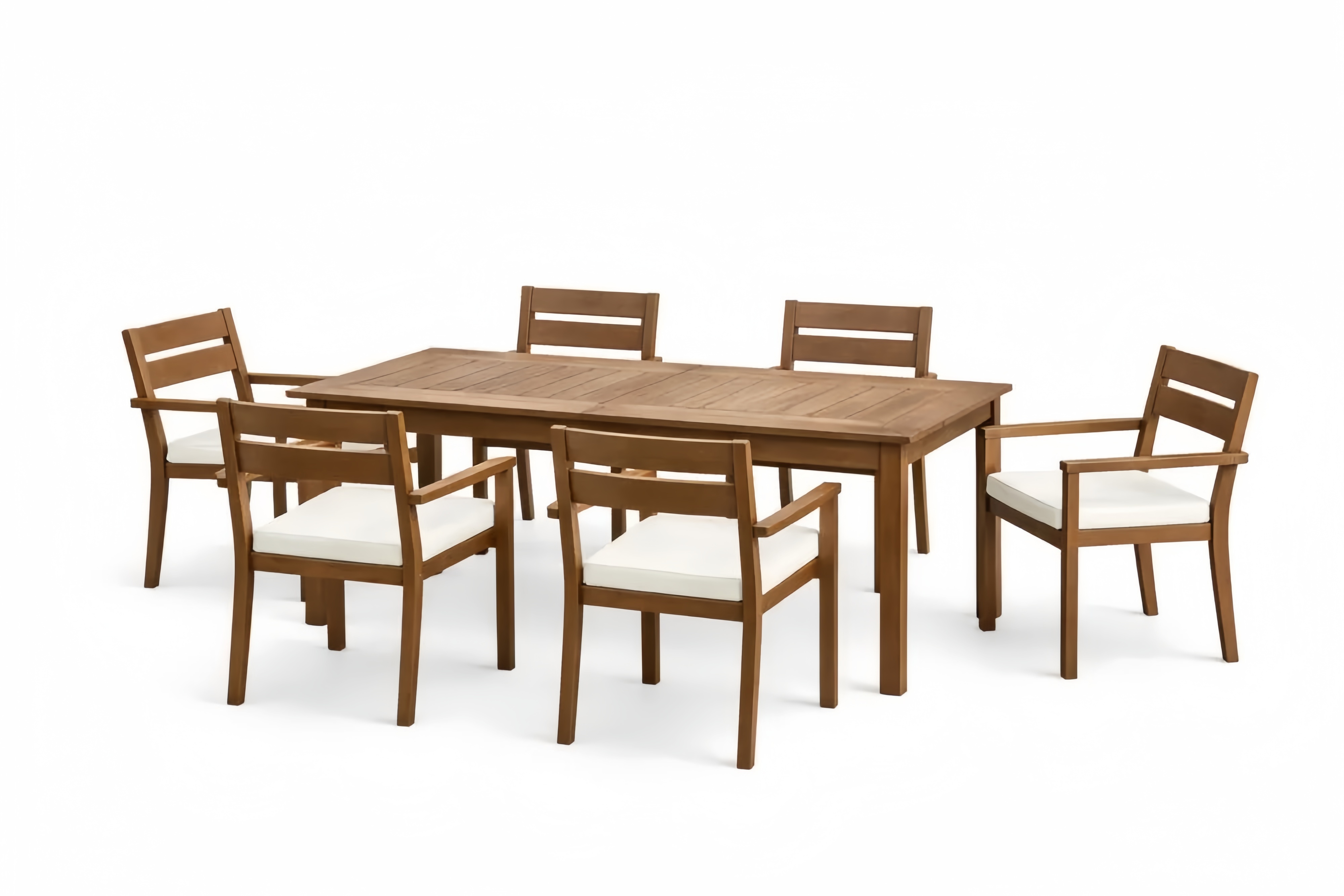 Set Tavolo e Sedie da Giardino in Legno di Acacia Marrone