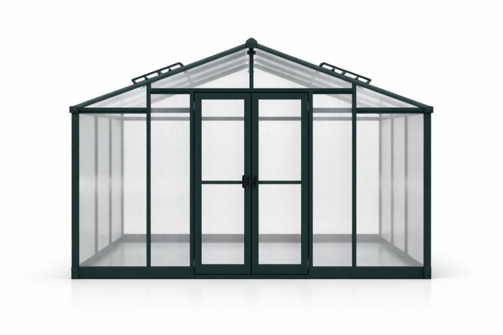 Serra da Giardino in Alluminio e Policarbonato Verde 300x200x250 cm(Lu x L x H)