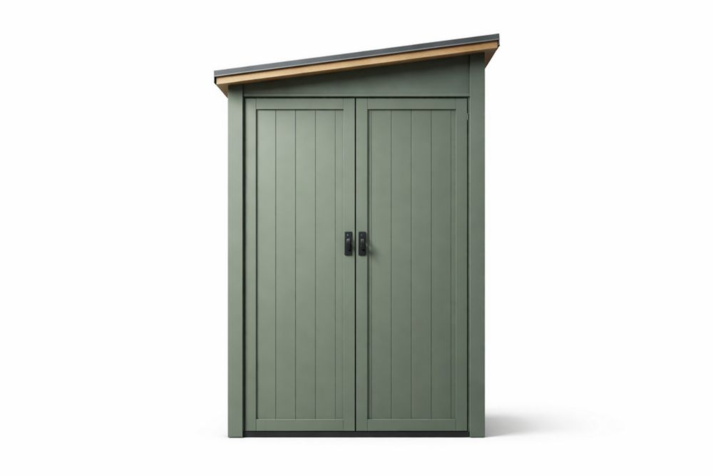 Capanno da Giardino in Resina Verde 140x200x90 cm(L x H x P)