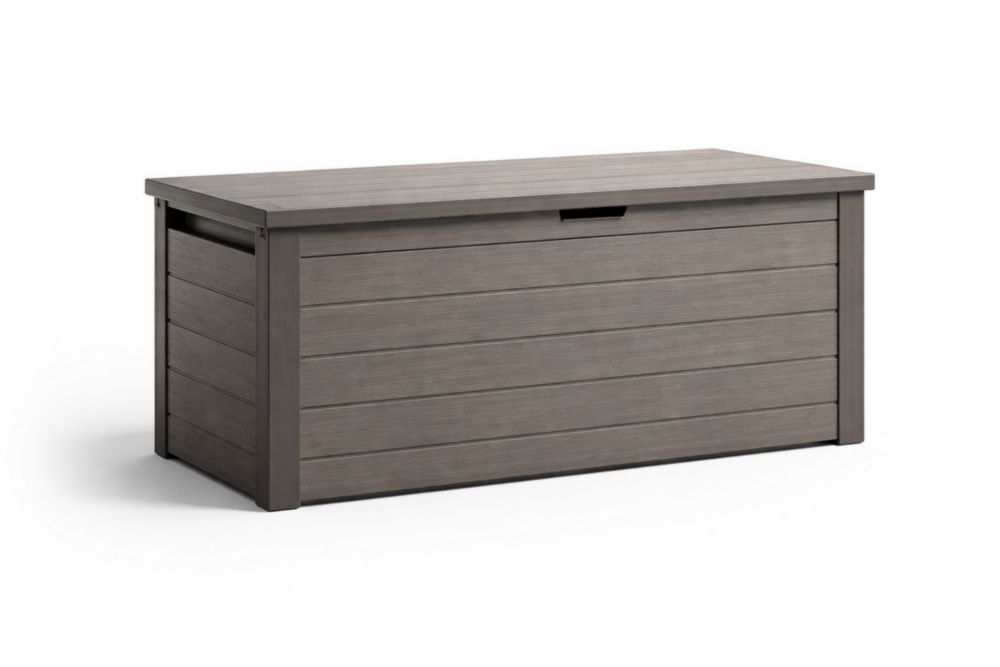 Baule da Esterno in Polipropilene Grigio 120x45x60 cm(Lu x L x H)