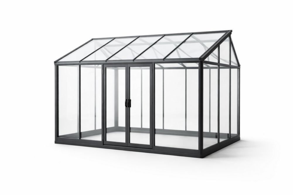 Serra in Alluminio con Vetro Temperato 300cm x 250cm x 200cm(Lu x L x H)