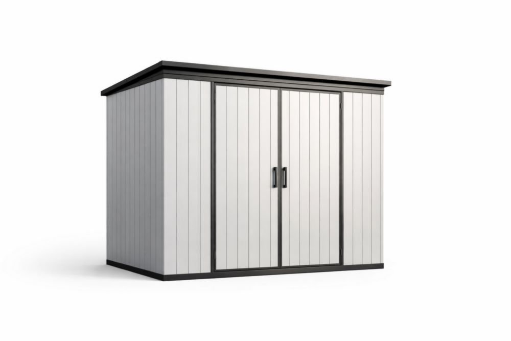 Capanno da Giardino in Resina Grigia 250x200x180 cm(L x P x H)