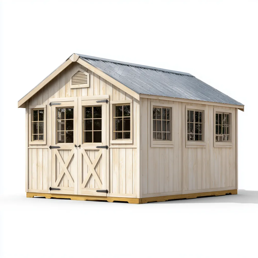 Abri de rangement en bois 300x250x220 cm - Naturel