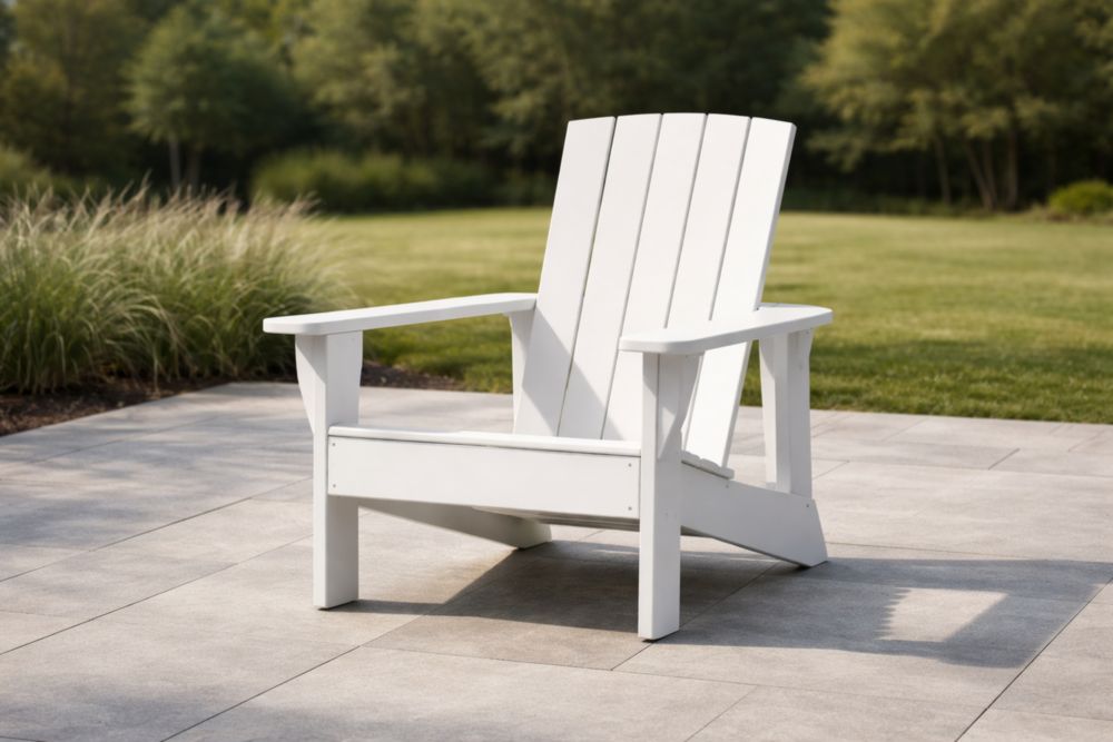 Sedia da Giardino in Legno di Pino Bianca