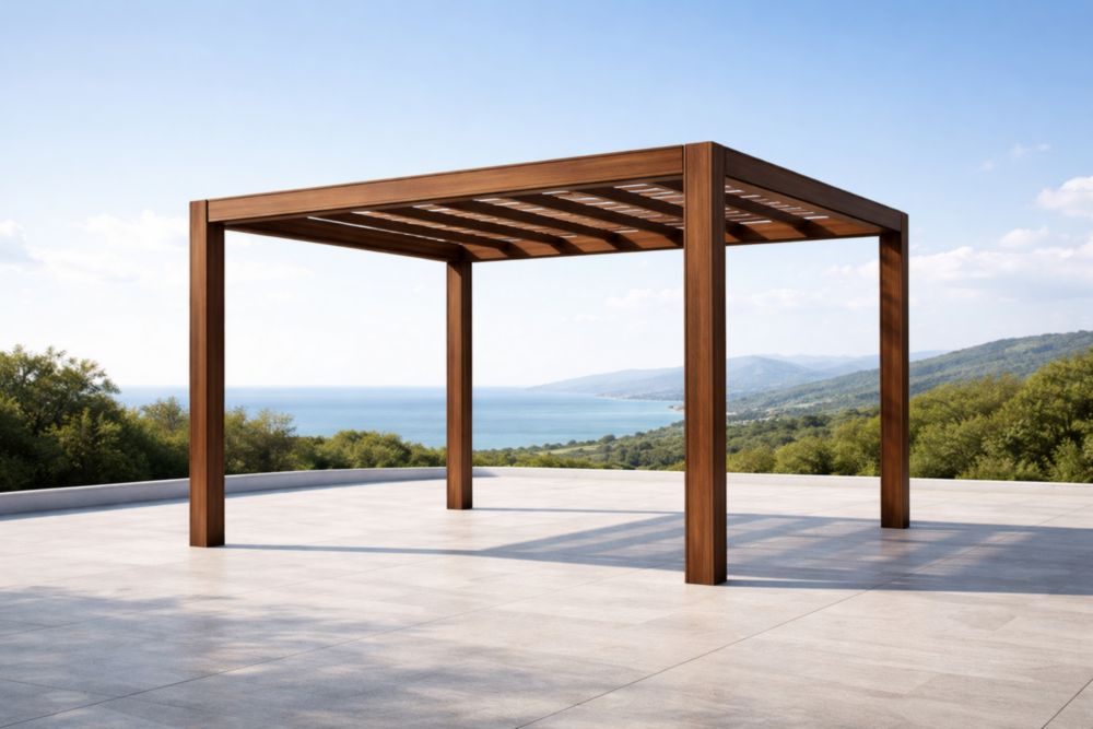 Pergola da Giardino in Legno Massello 300x300×250 cm