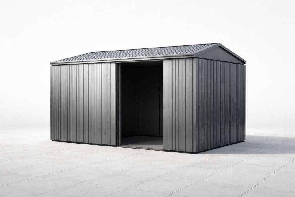 Abri de jardin en acier galvanisé portes coulissantes 300x200x180 cm(L x l x H)