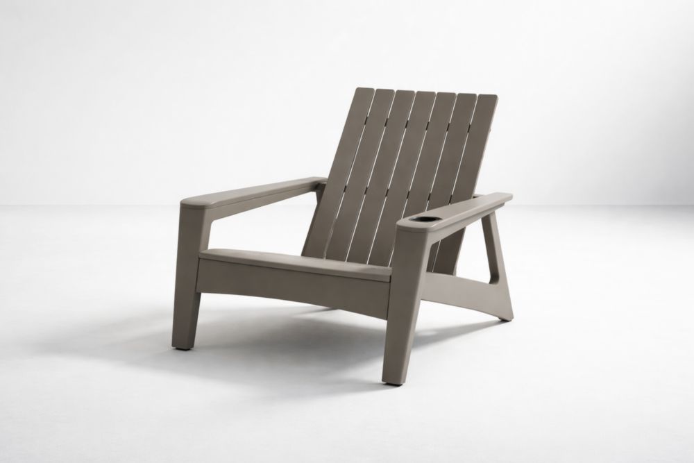 Chaise Adirondack en Plastique Taupe