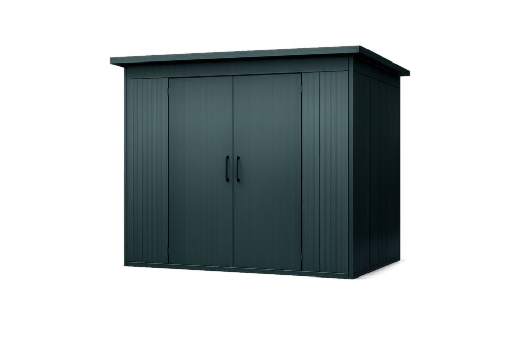 Abri de Jardin en Acier Vert Foncé 284x190x239 cm(L x l x H)