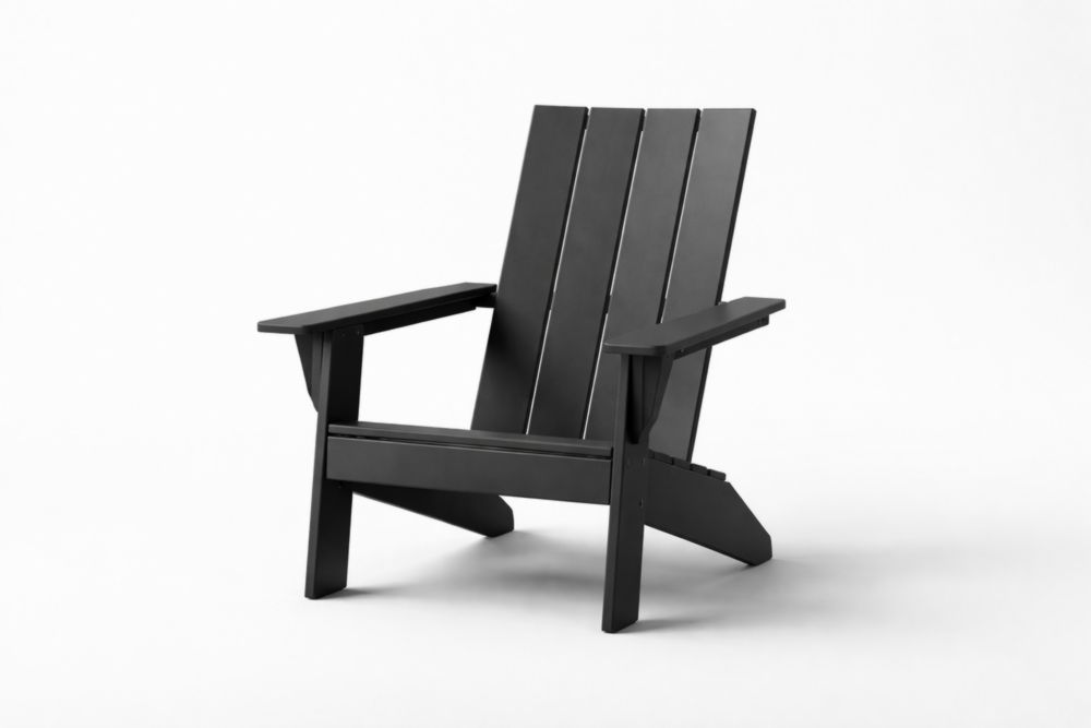 Chaise Adirondack en Bois Noir
