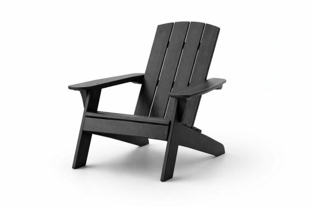 Chaise Adirondack en polyéthylène haute densité noir