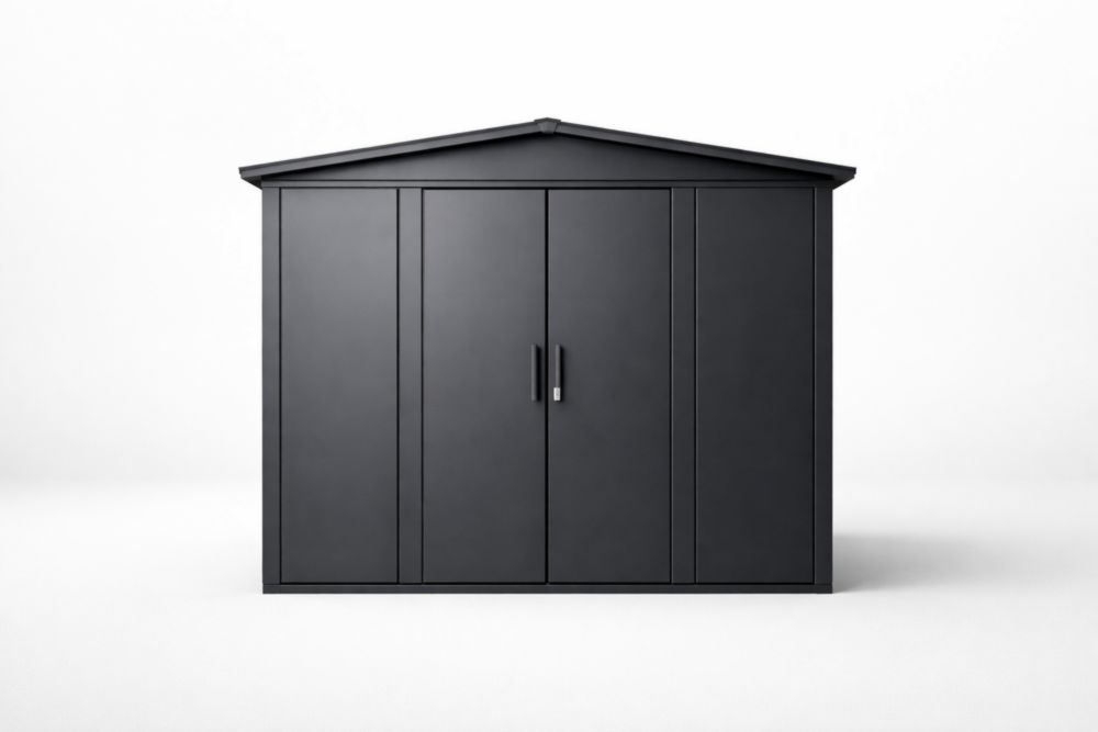 Abri de Jardin en Acier Anthracite 300x250x210 cm(L x l x H)