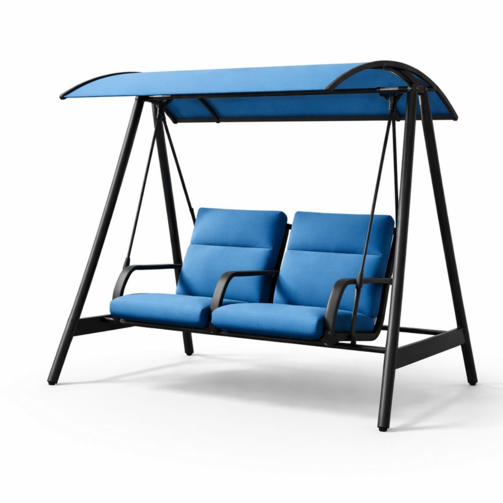 Balancelle en Acier Deux Places Bleu