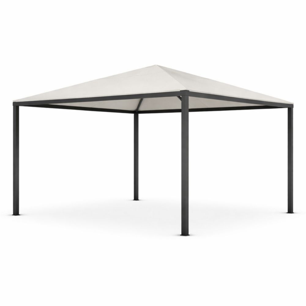 Tonnelle de jardin en acier 3x3m Polyester Blanc