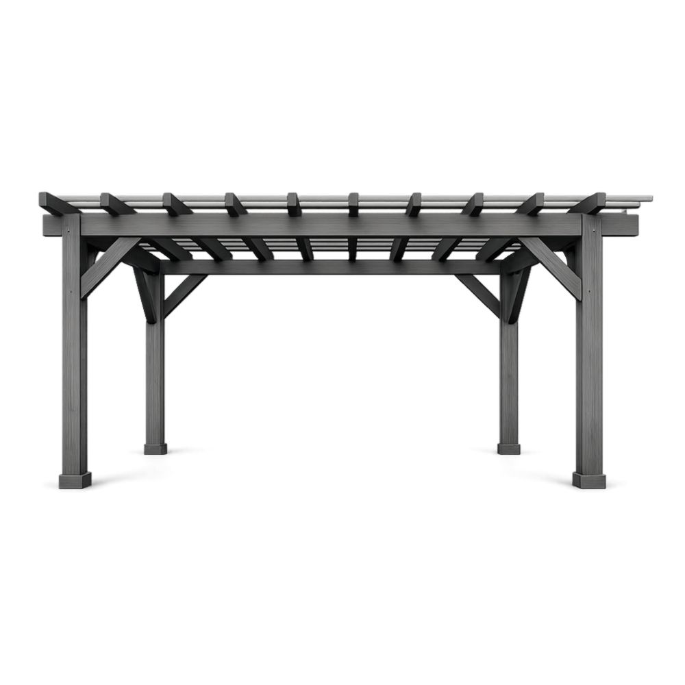 Pergola de Jardin en Bois Gris 300x300 cm