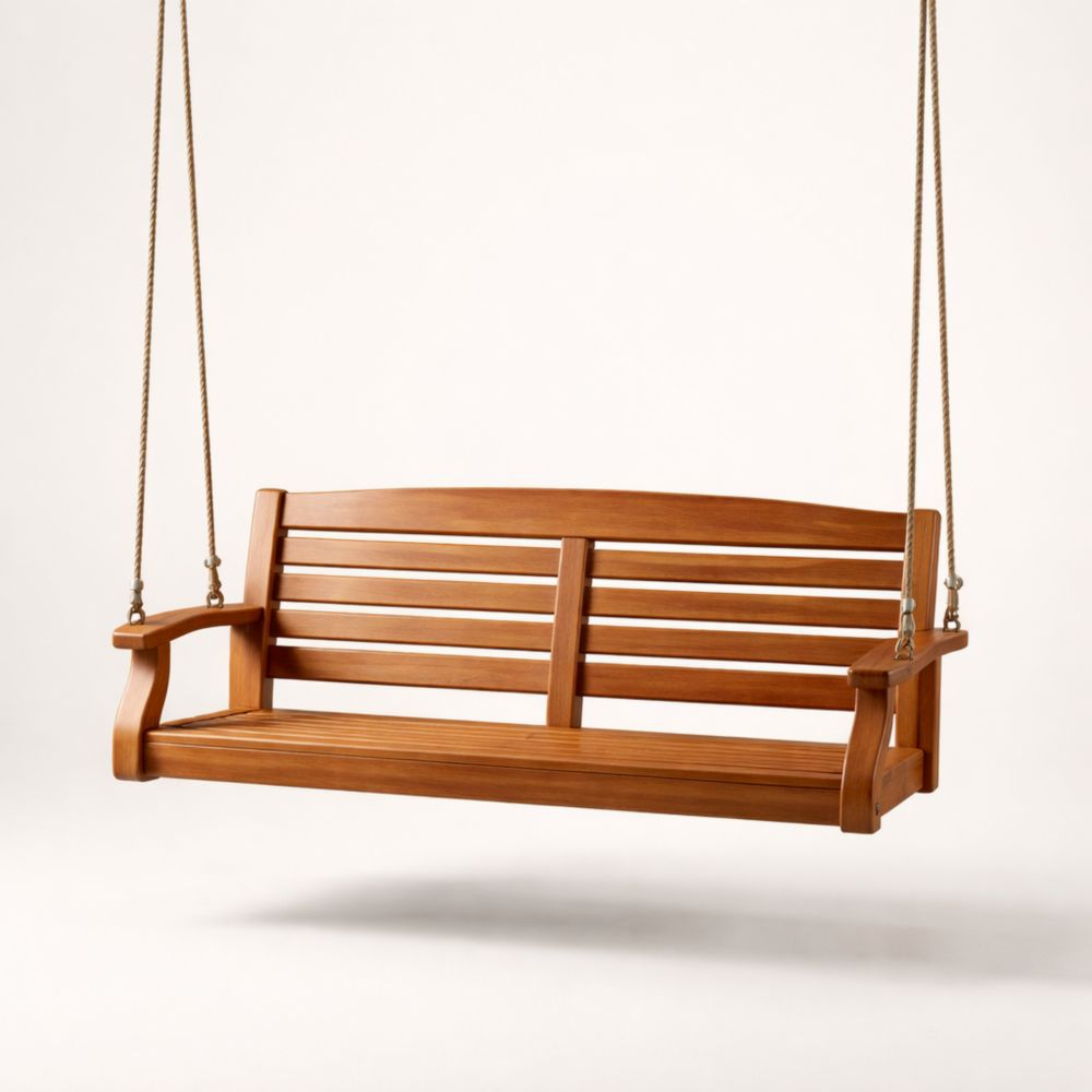 Banc Balançoire en Bois Acacia 150 cm