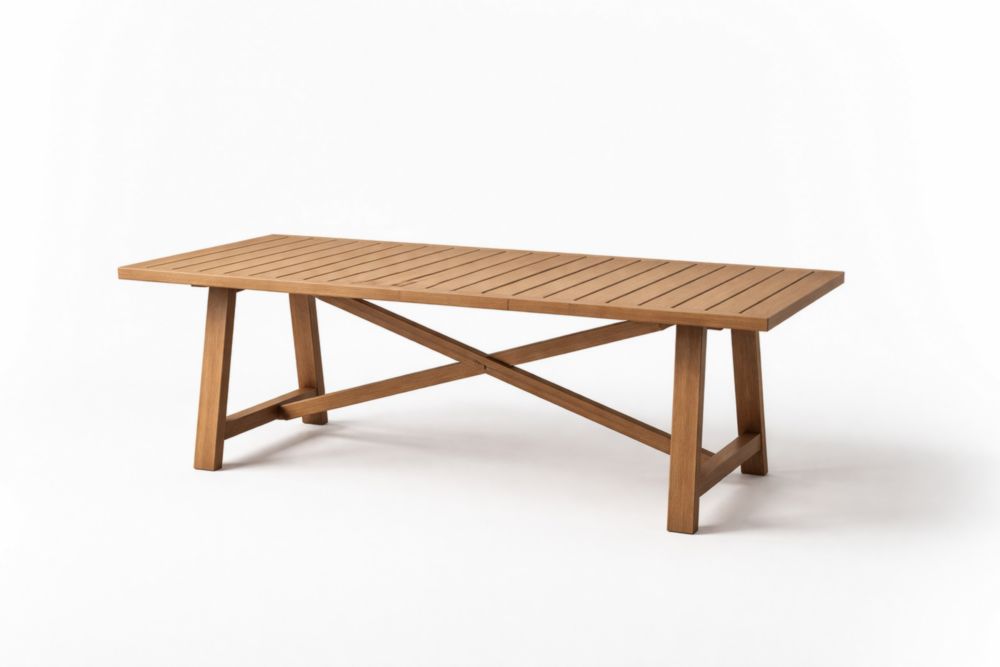 Table rectangulaire en bois de teck 200x90x75 cm