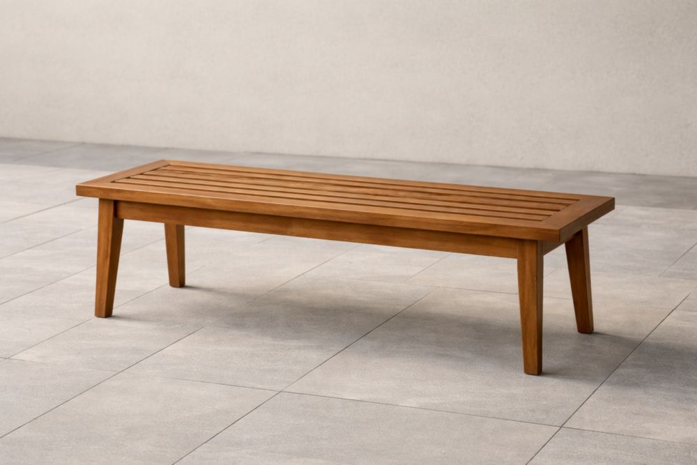 Banc en Bois Marron 120 cm x 45 cm x 35 cm