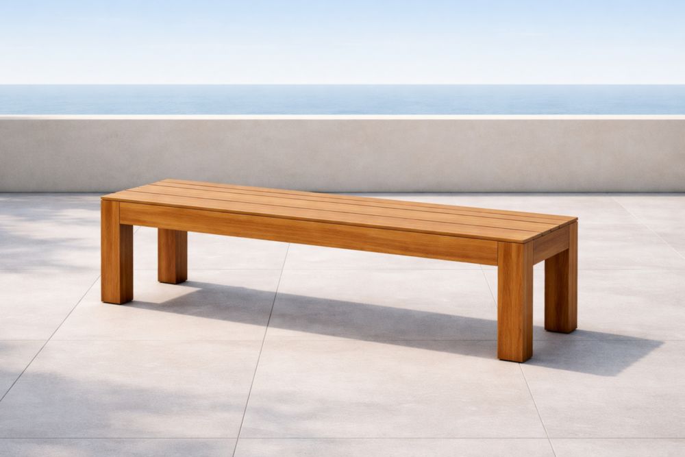 Banc en bois de teck pour extérieur
