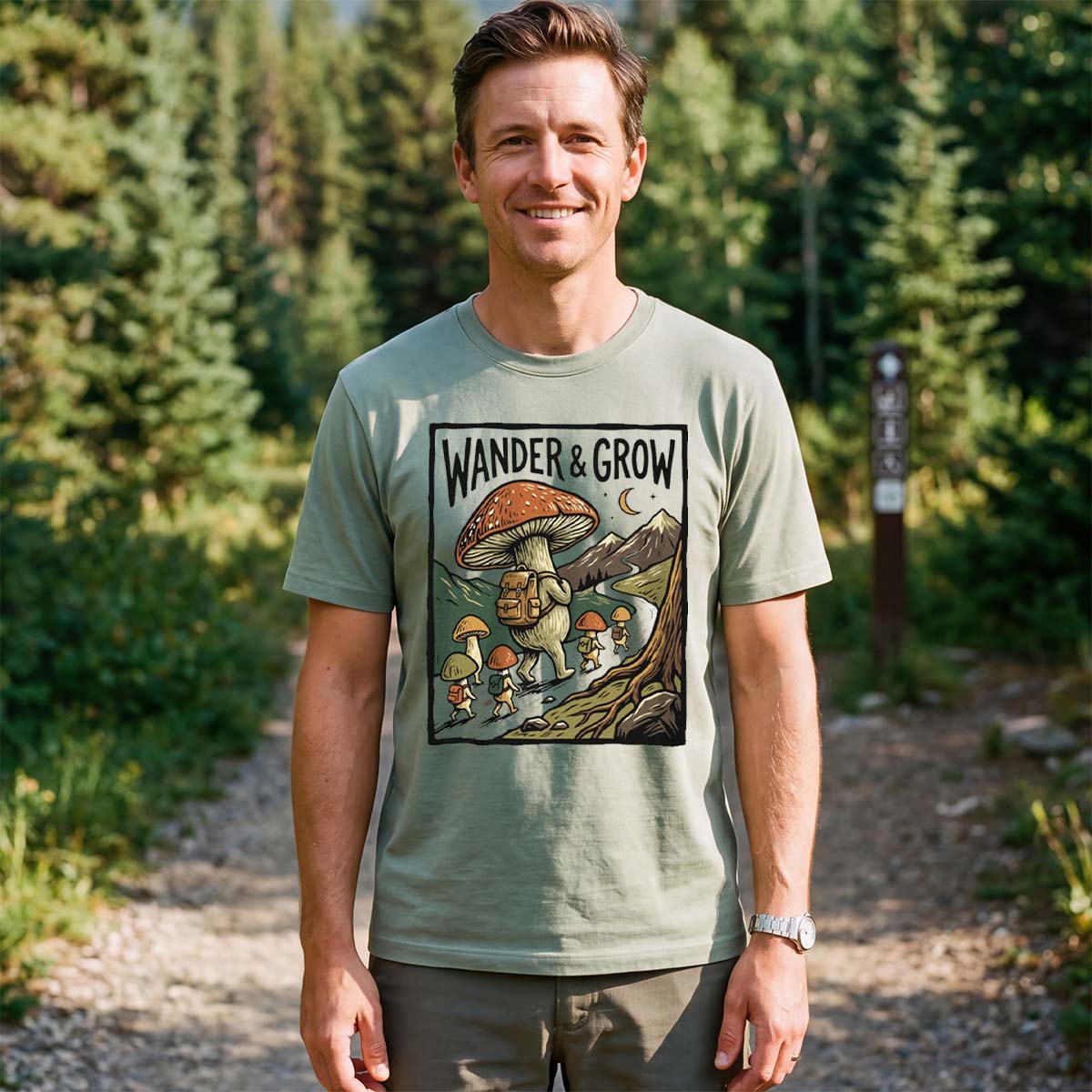 Wander & Grow Mushrooms T-Shirt