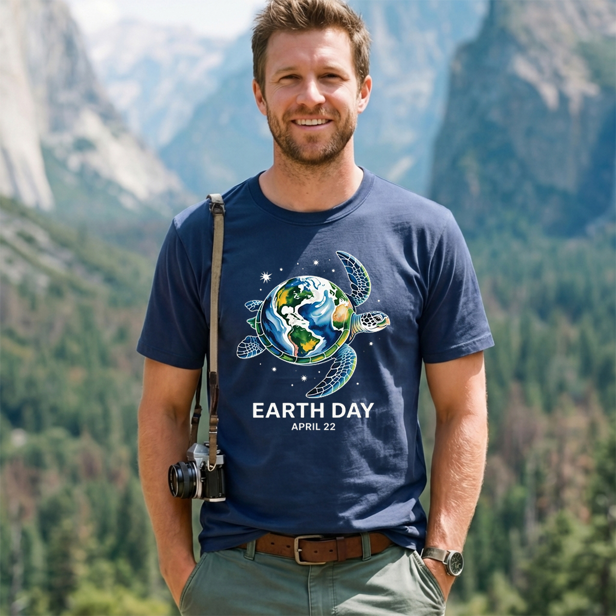 Earth Day Restore Earth Sea Turtle Save the Planet T-Shirt