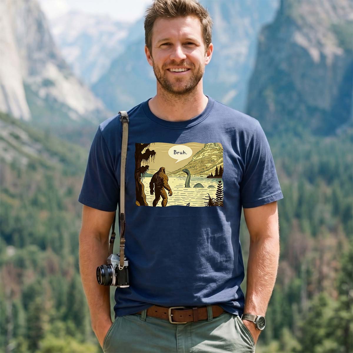 Sasquatch Loch Ness Monster Classic T-Shirt